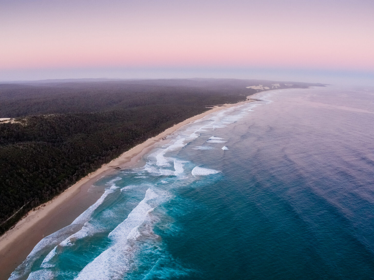 Thurra Dunes East Gippsland and beach aerial