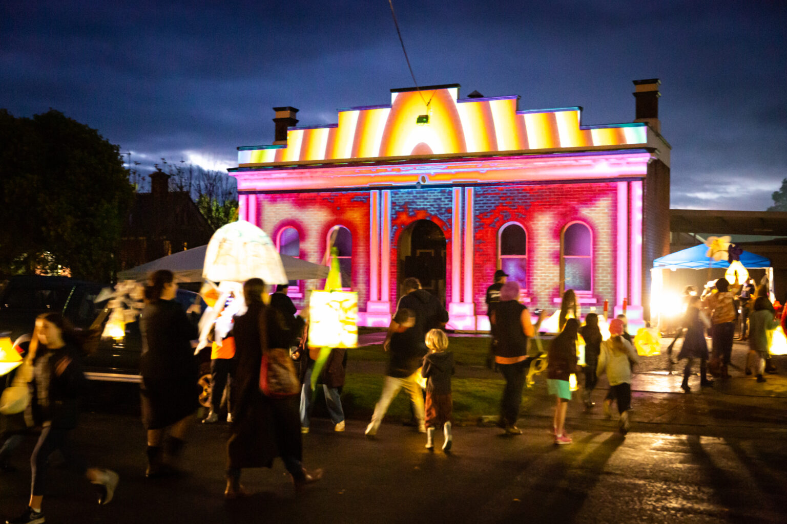 East Gippsland Winter Festival Bruthen projection