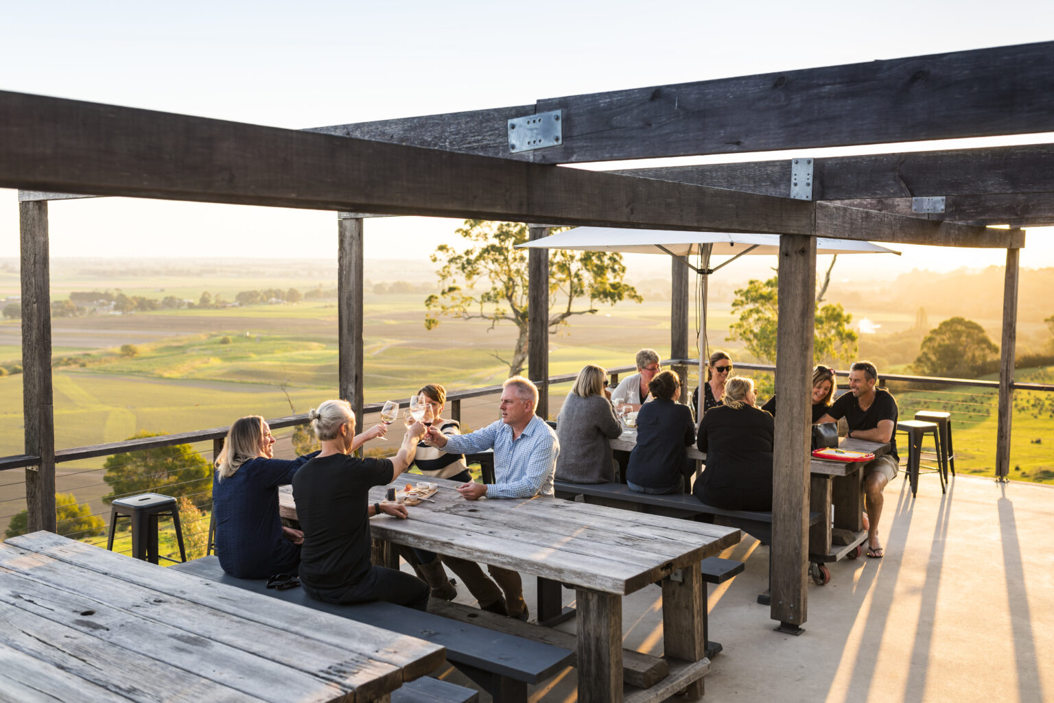 Taking in the view at Lightfoot & Sons Winery – Calulu