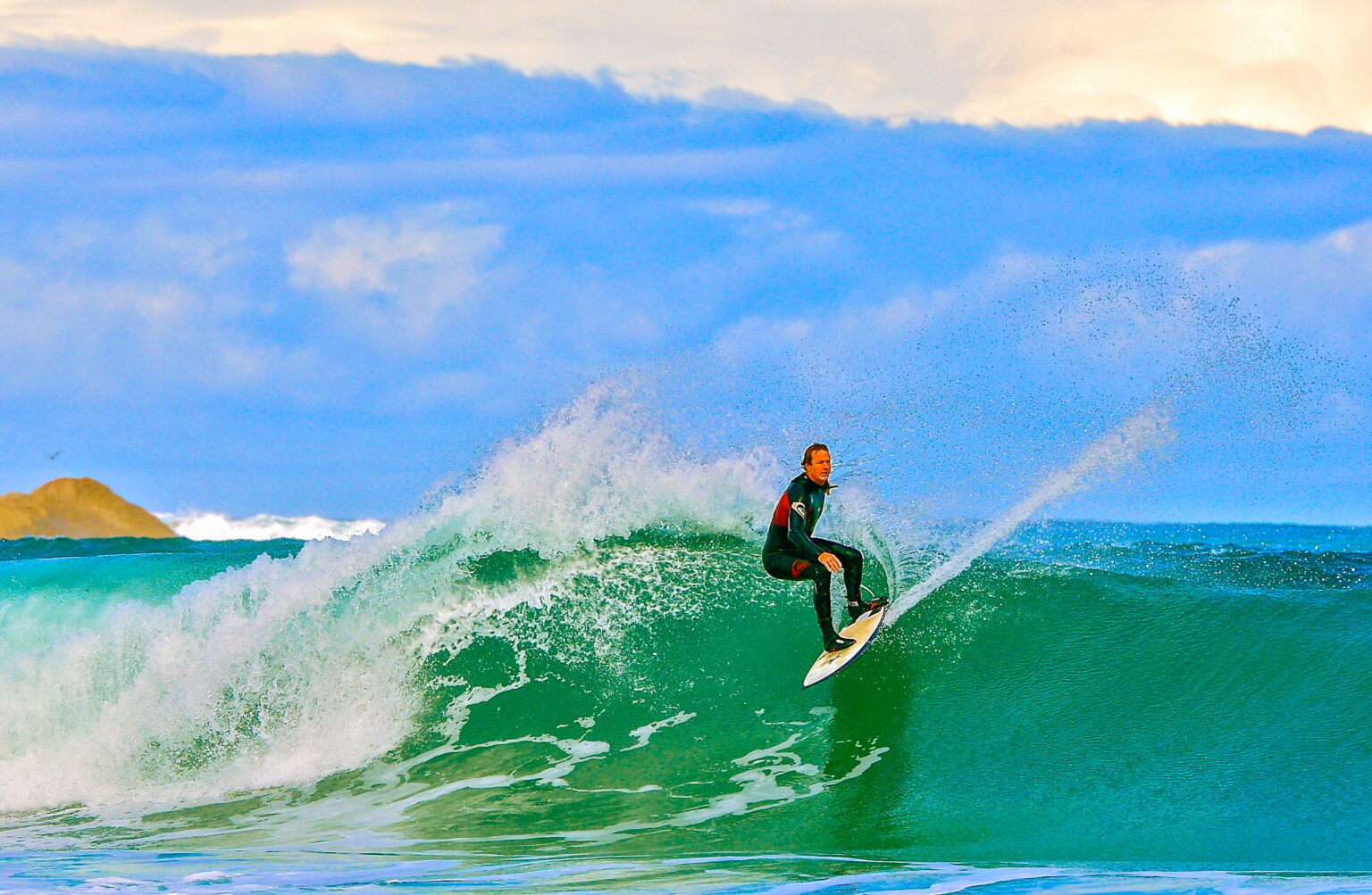 Surfing at Salmon Rocks Beach Cape Conran Coastal Park