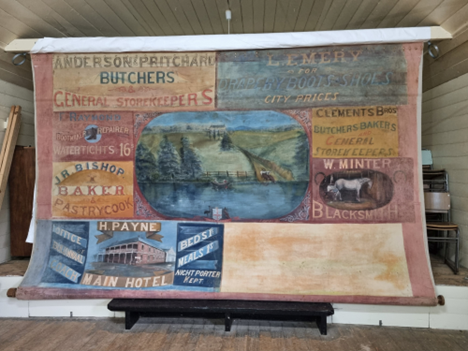 1897 Stage Curtain in Bullumwaal Victoria. Escape the Ordinary in East Gippsland