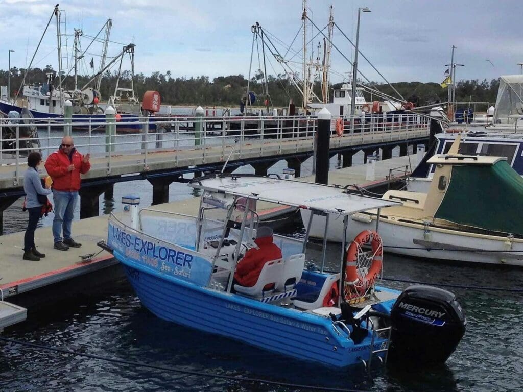 Lakes Explorer Boat at Jetty