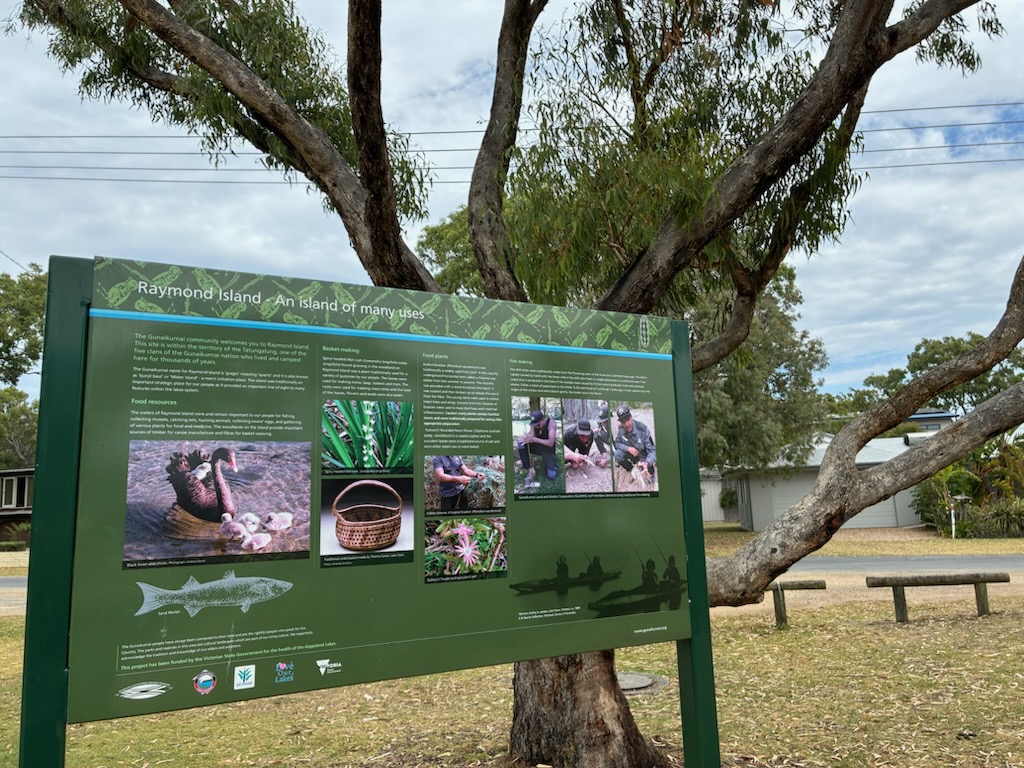 Information boards around the island enhance your visit