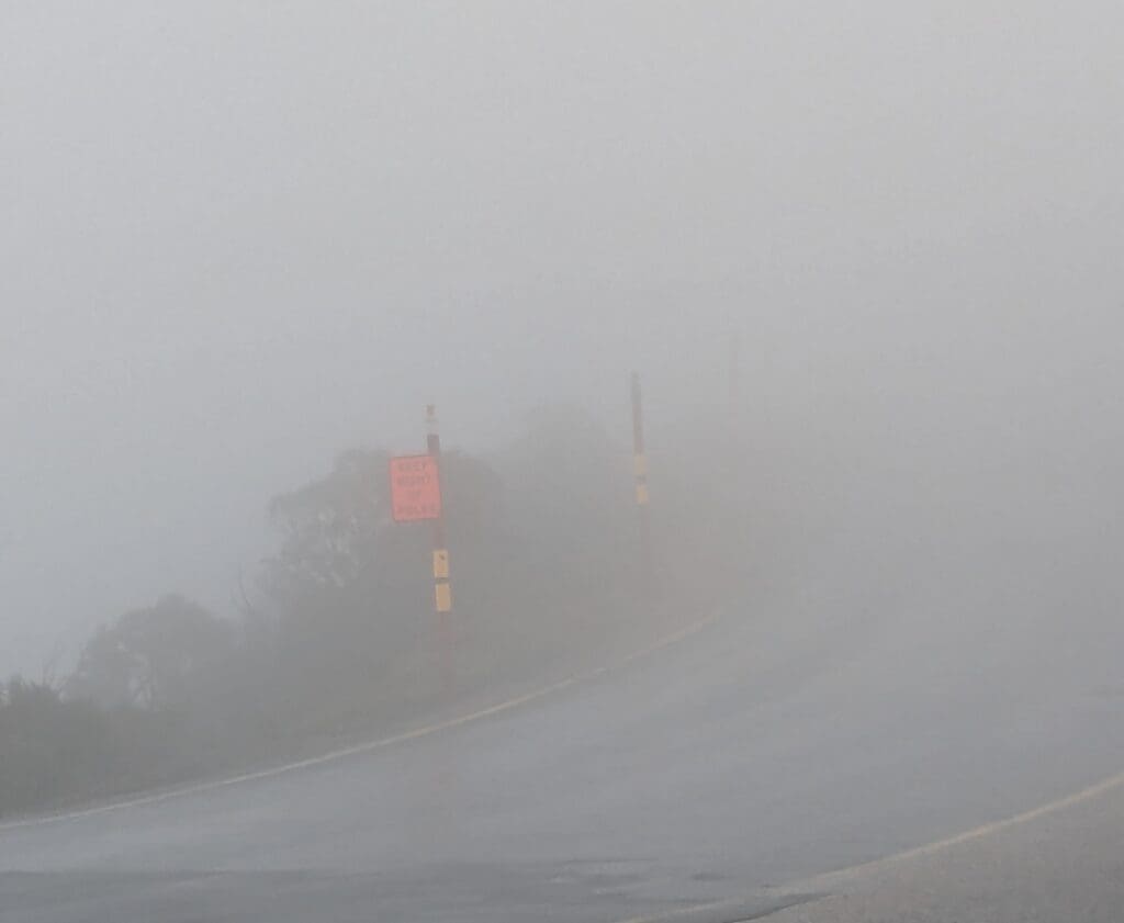 Mt Hotham low visibility