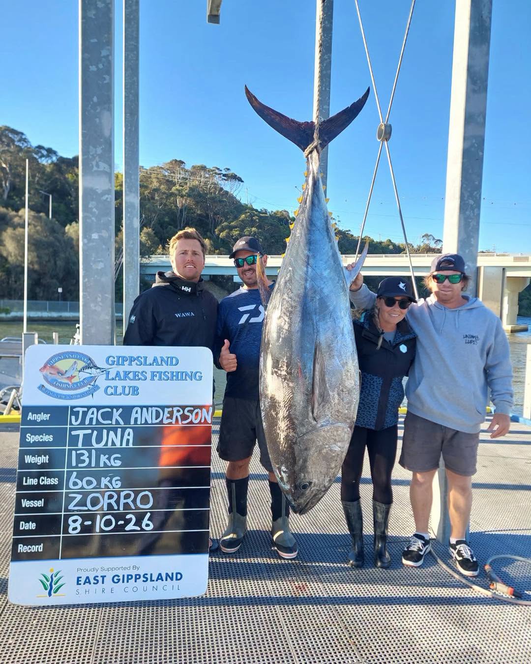 Jack Anderson tuna Lakes Entrance