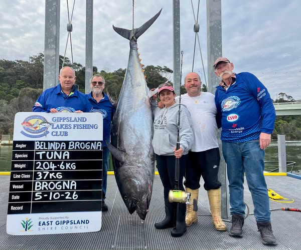Tuna Belinda Brogner Catch 2014.5kg Lakes Entrance